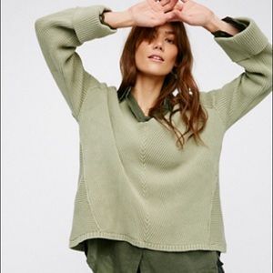 Free People V-Neck Sweater NWT XS